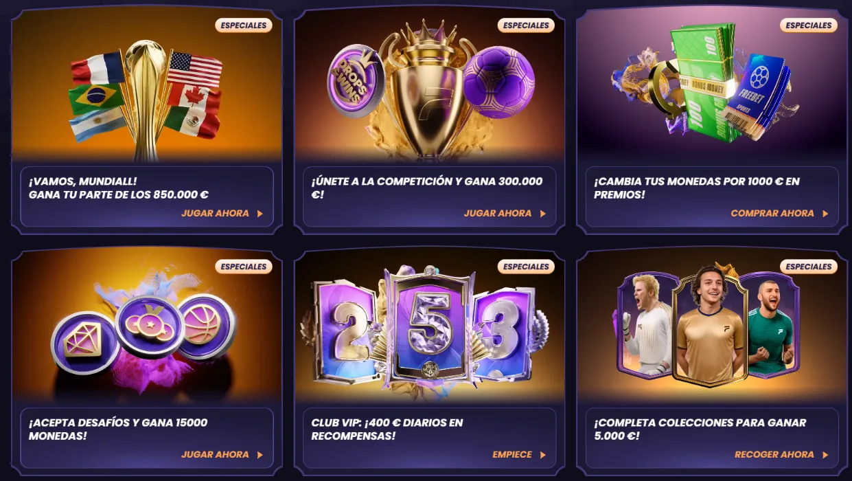 FunBet Casino promociones especiales con torneos, monedas, recompensas VIP y premios deportivos